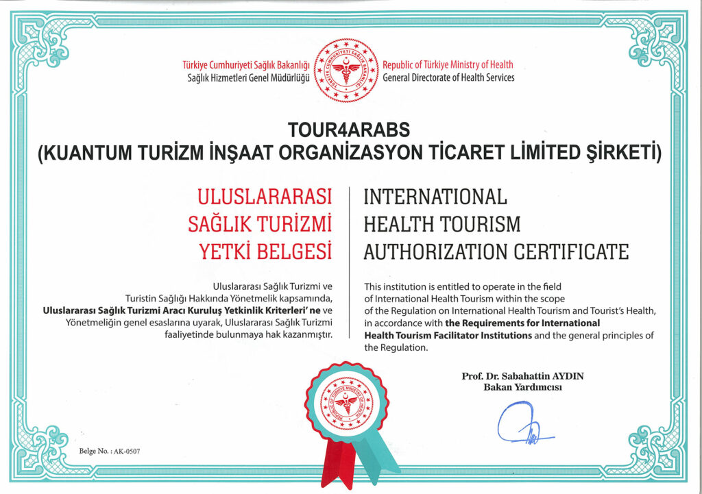 Saglık Turizm Sertifikası